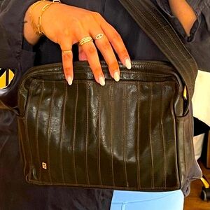 Vintage Fendi Crossbody Leather Bag
